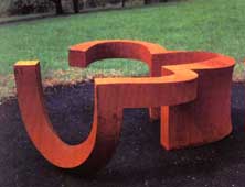 Escultura de Chillida: di�leg i toler�ncia, 1992 Rathaus-Innenhof M�nster Alemania